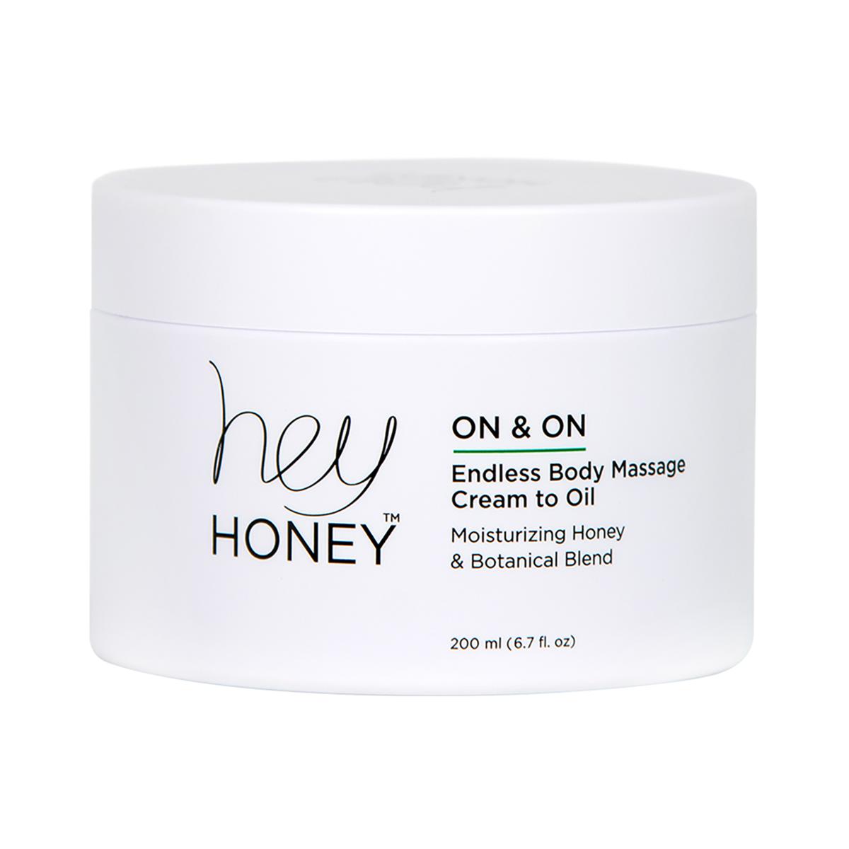 Hey Honey On & On Endless Body Massage Cream to Oil 20862415 HSN