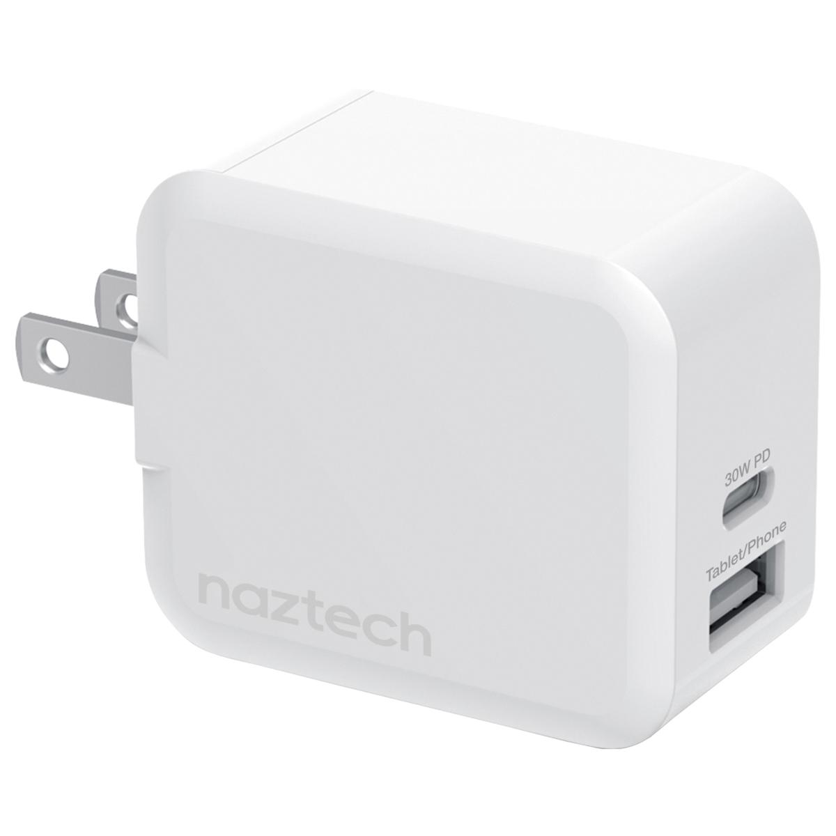 Naztech 30Watt Power Delivery DualOutput USBC Fast Wall Charger