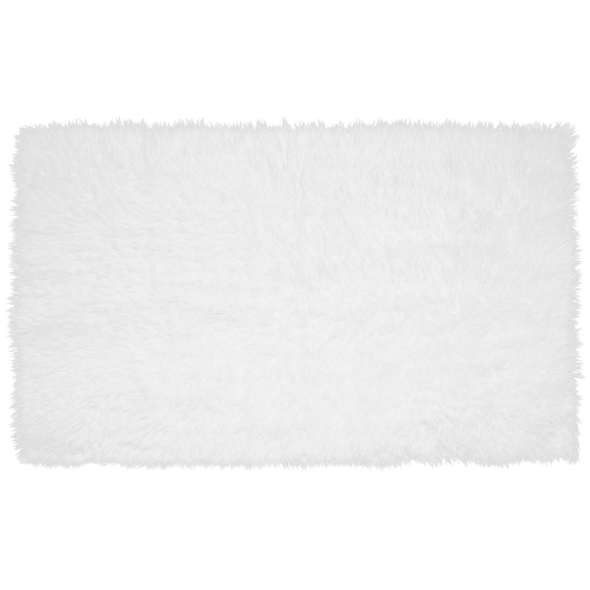 My Magic Carpet Shag White Washable Area Rug 3'x5' 21070835 HSN