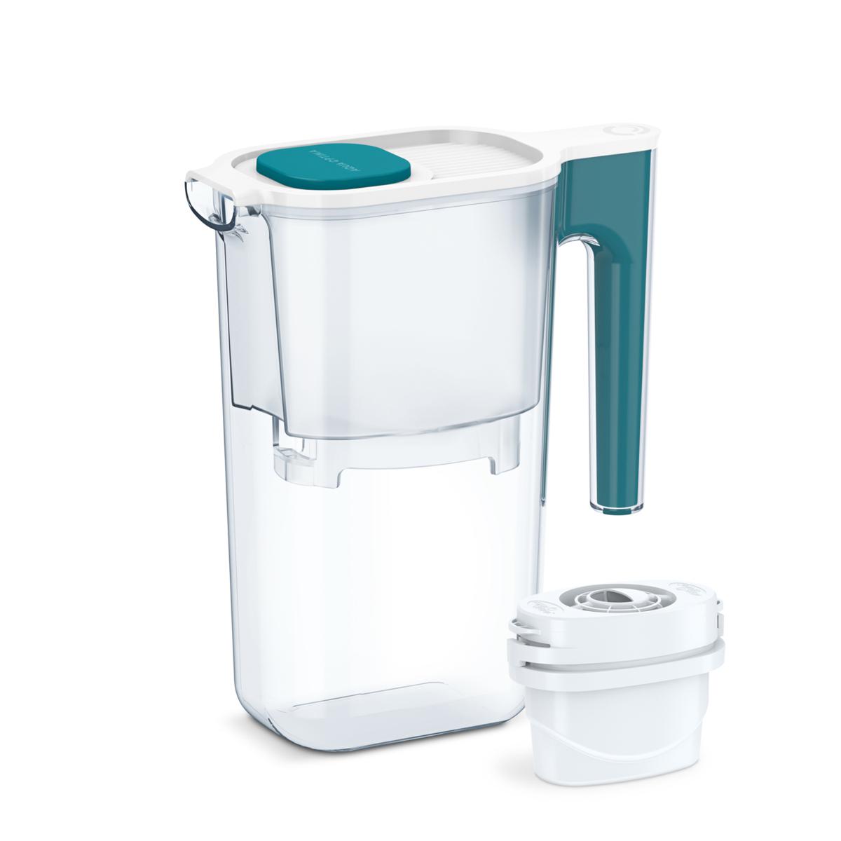 Aqua Optima Perfect Pour 6 Cup Water Filter Pitcher, 1 Filter