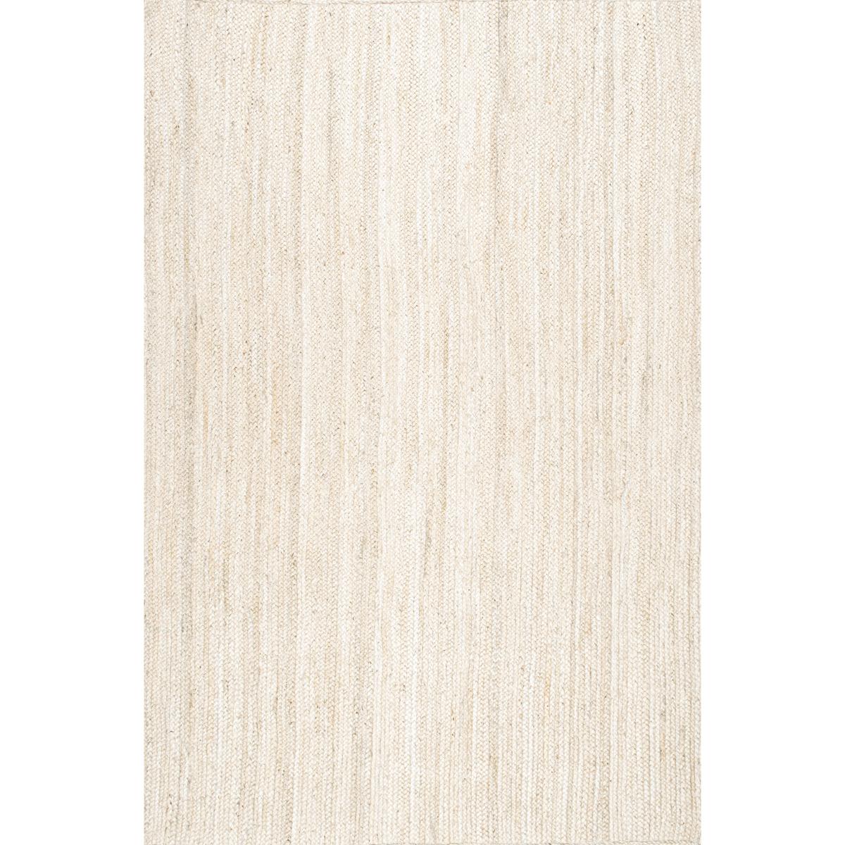 nuLOOM Rigo Hand Woven Farmhouse Jute Area Rug 8' x 10' Off White 22235158 HSN