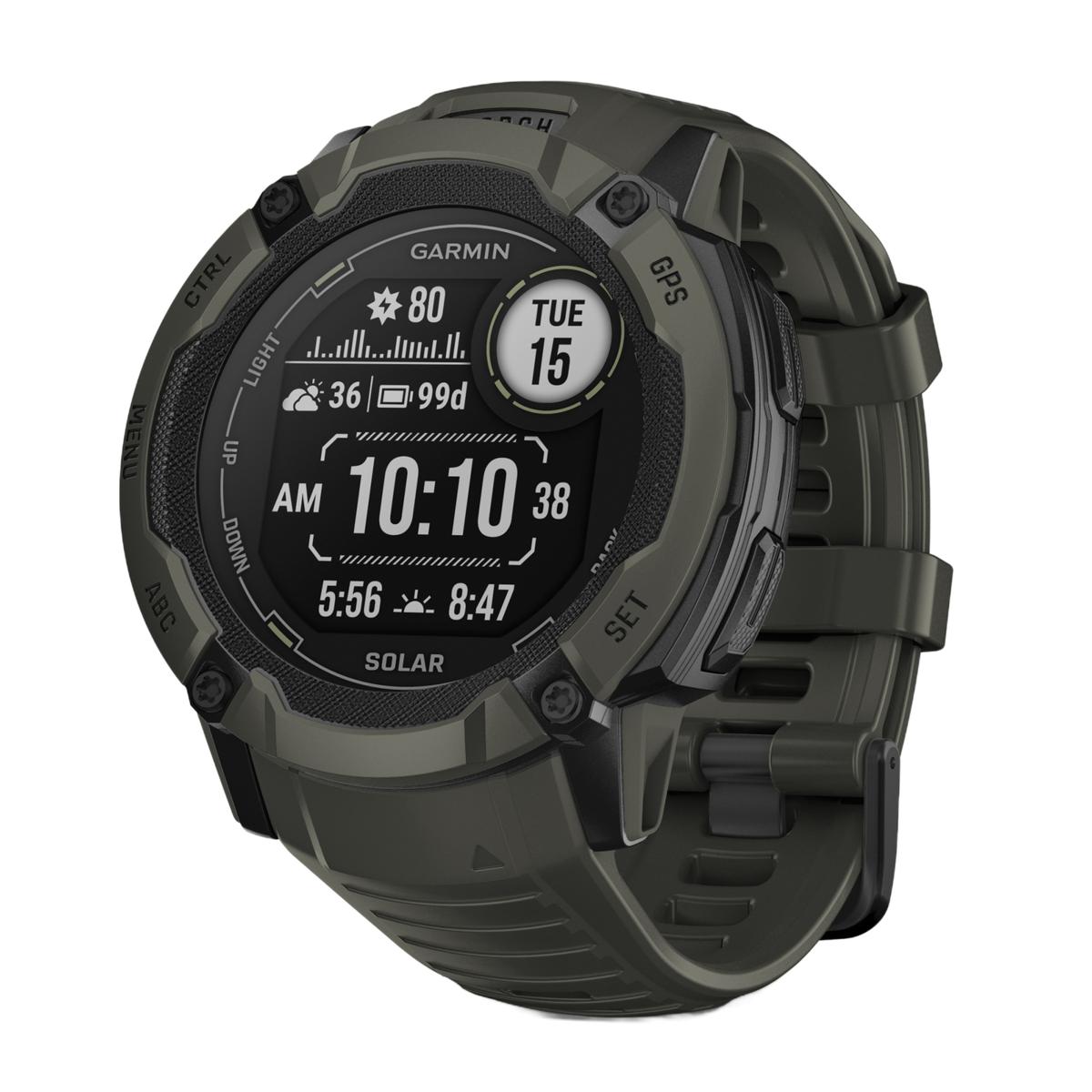 Garmin Instinct 2X Solar Smart Watch Moss 22337056 HSN