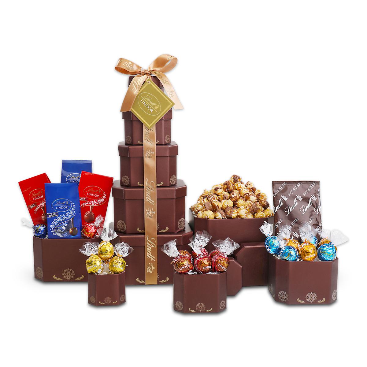 Alder Creek Gift Baskets Decadent Lindt Chocolate Gift Tower | HSN