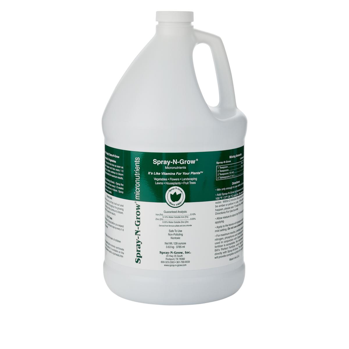 SprayNGrow Micronutrients 1Gallon Bottle 8837376 HSN
