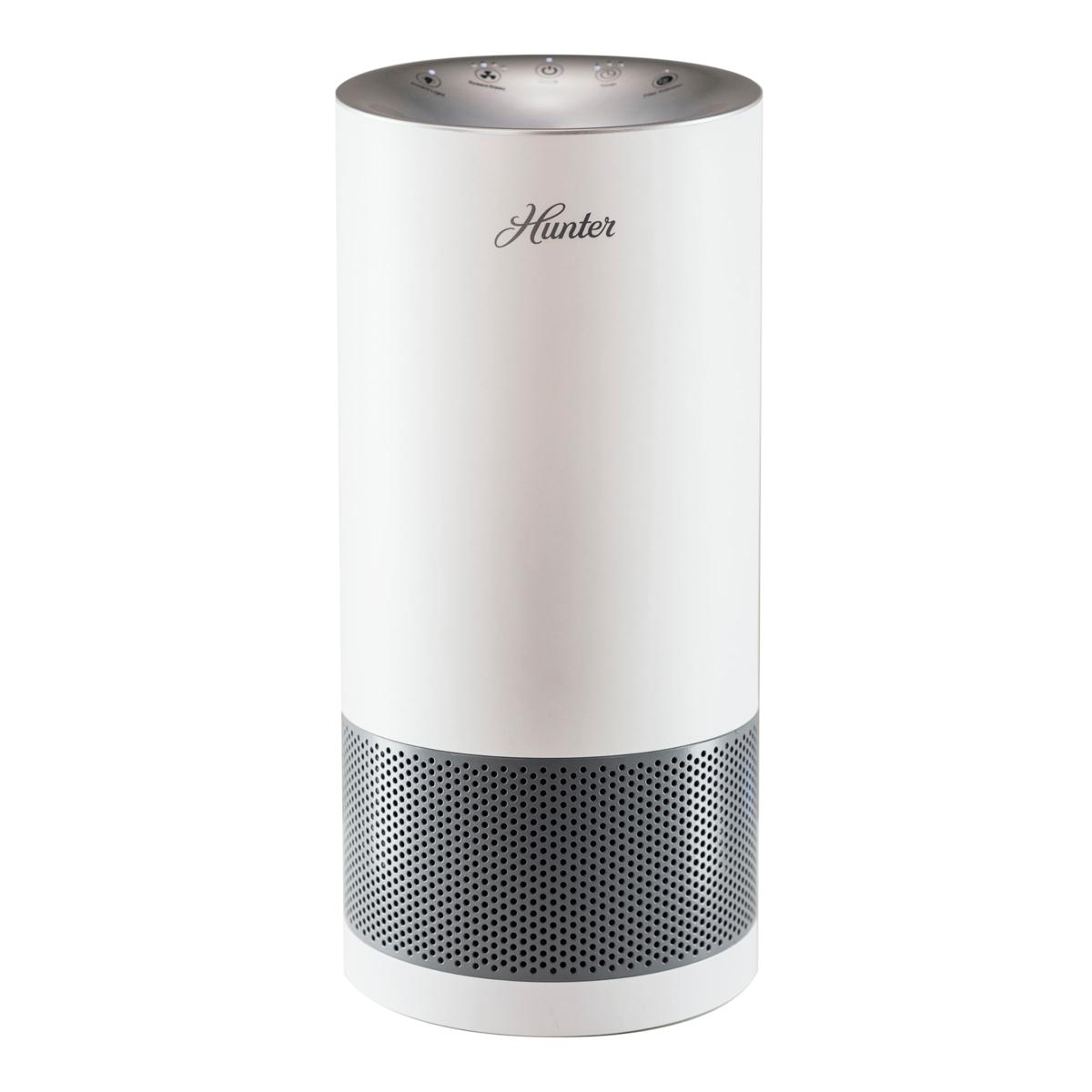 (HSN) Hunter Tower Air Purifier with EcoSilver and True HEPA Filters