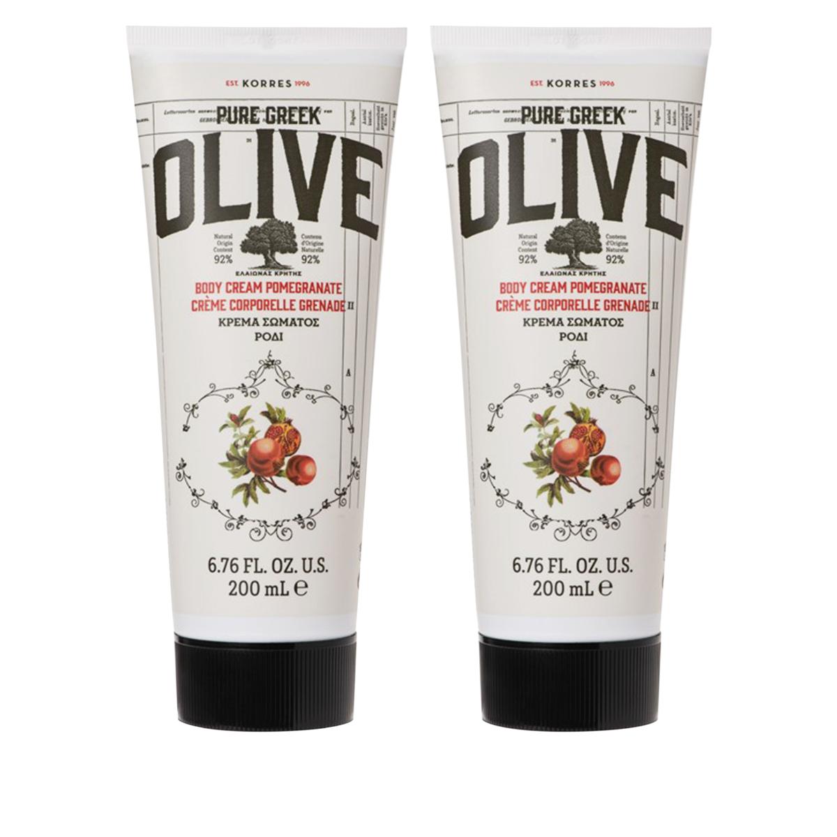 Korres Olive Oil Body Cream Duo 10082572 HSN