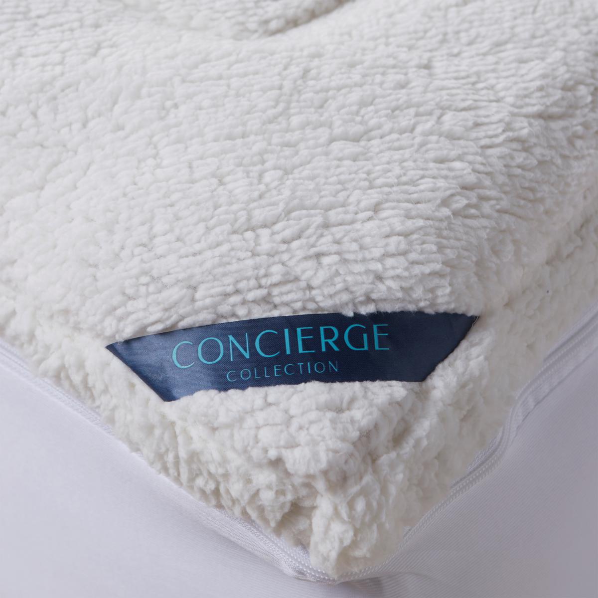 (HSN) Concierge Collection Reversible EZ Zip Mattress Topper with ComforDry™