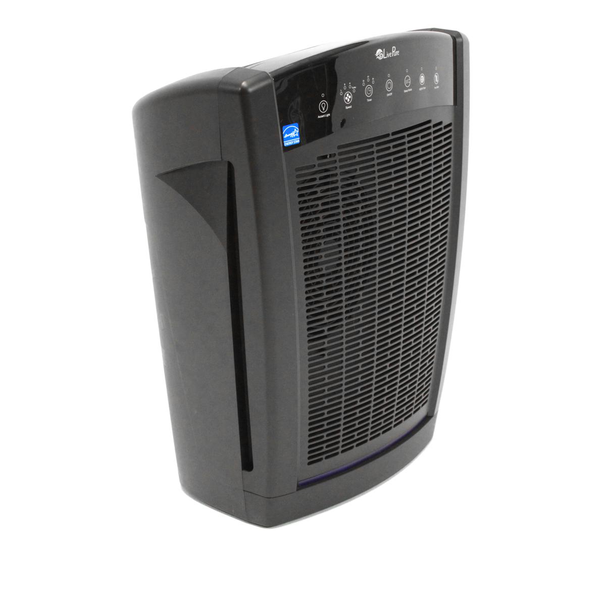 LivePure Bali 550 Sq. Ft. True HEPA Air Purifier w/Extended Warranty ...