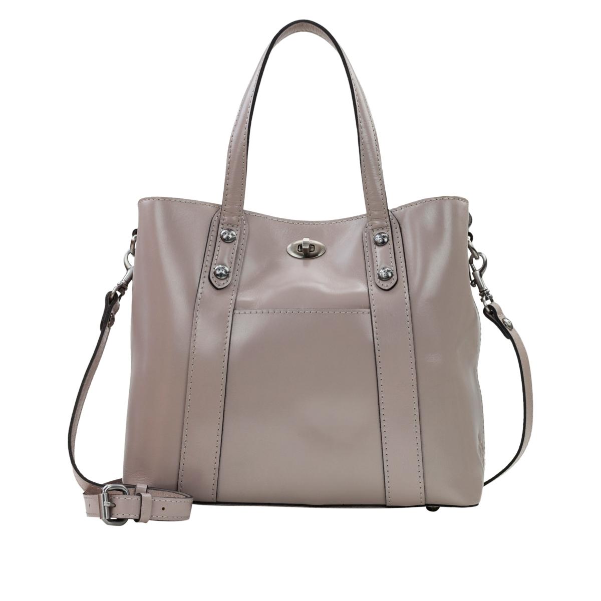 Patricia Nash Darby Mini Leather Tote Crossbody 20636752 HSN