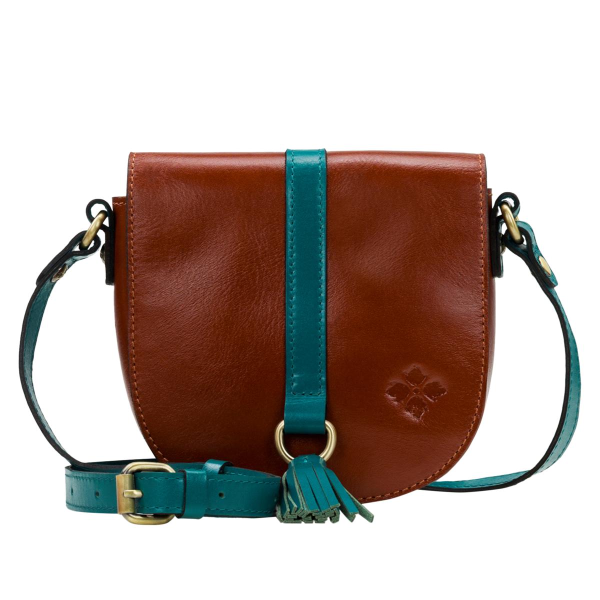 Patricia Nash Barton Leather Saddle Bag 20637241 HSN