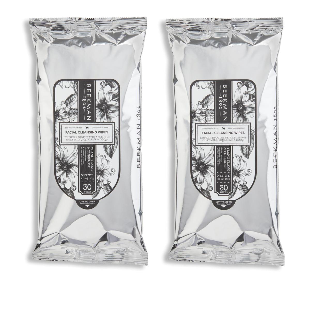Beekman 1802 2pack Goat Milk Face Wipes 10088288 HSN