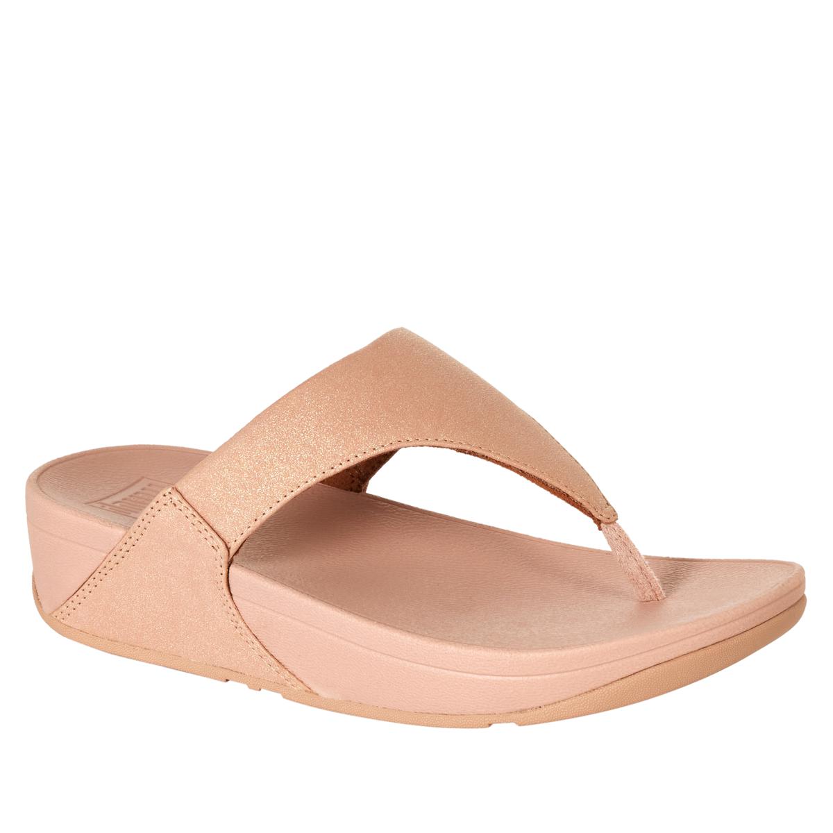 FitFlop Lulu Shimmer Toe-Post Thong Sandal - 20689582 | HSN