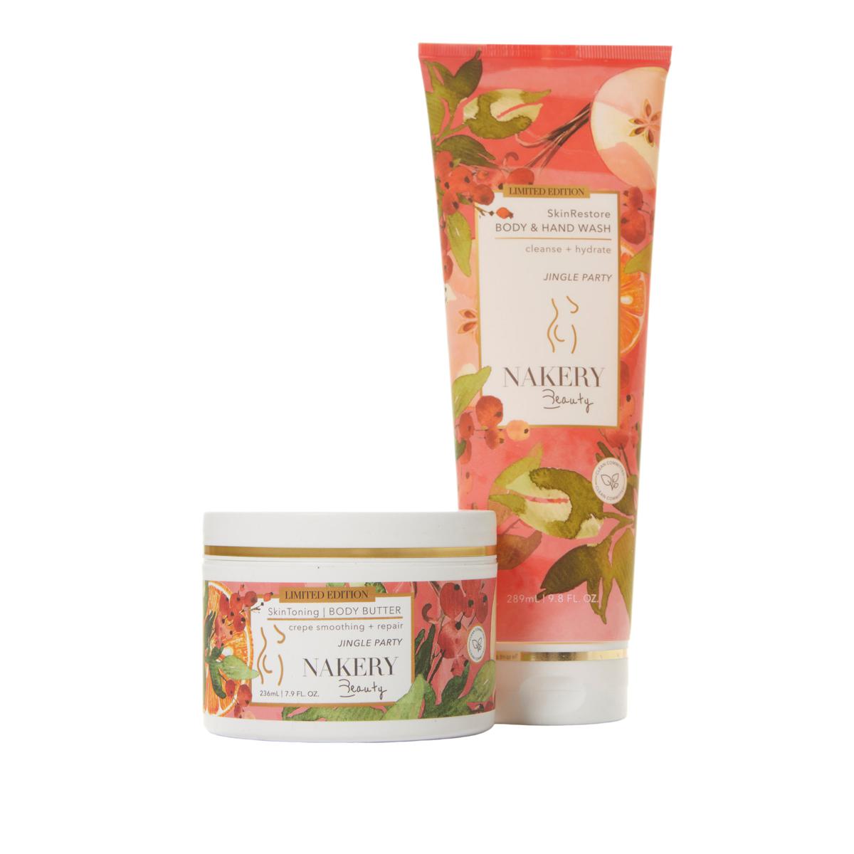 Nakery Beauty Body Butter + Body Wash Set 10088438 HSN