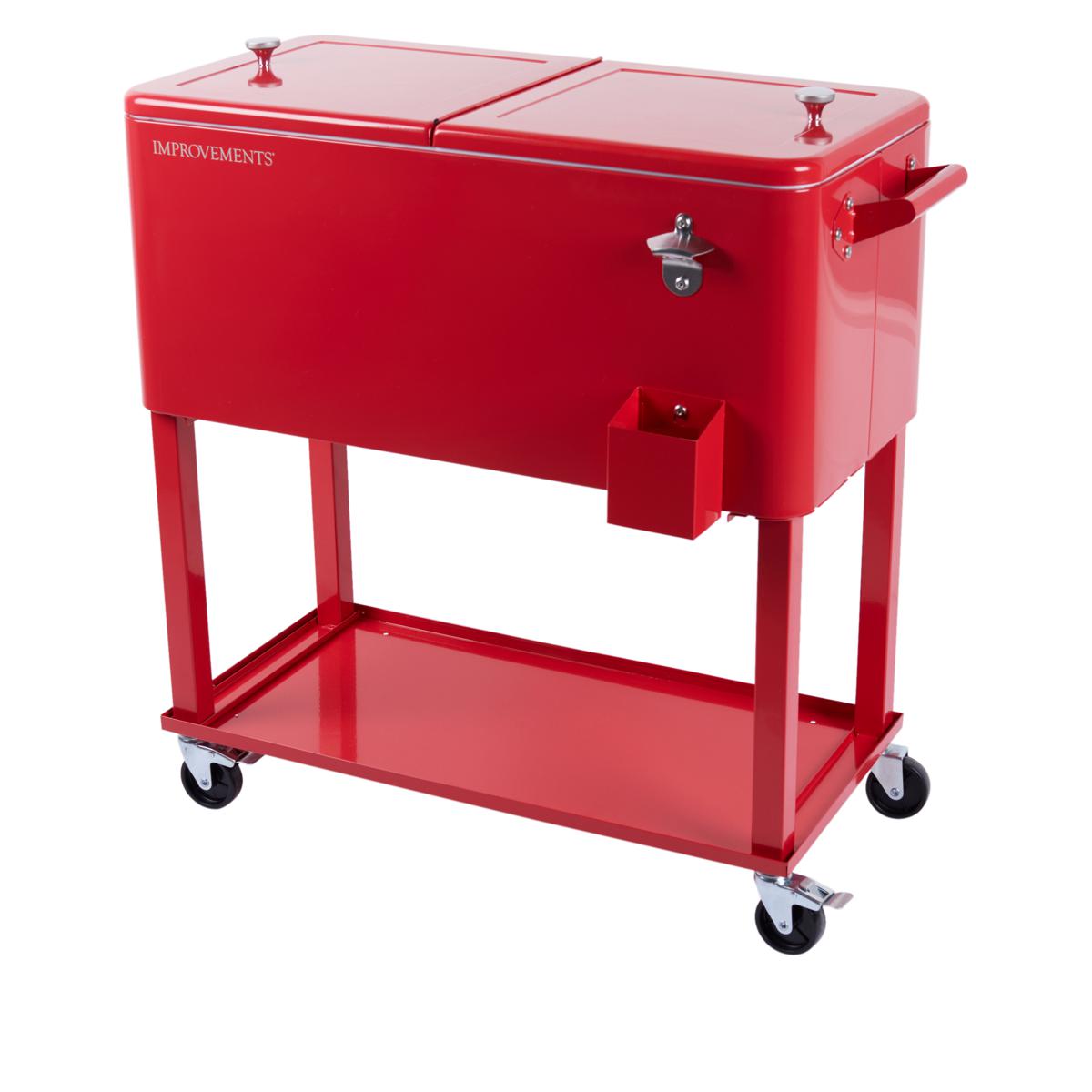 Improvements Rolling Cart Cooler with Bottle Opener 20710088 HSN