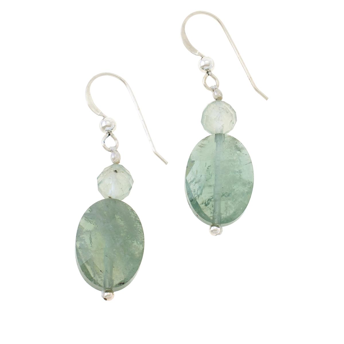 Jay King Sterling Silver Iceberg Green Labradorite Drop Earrings ...