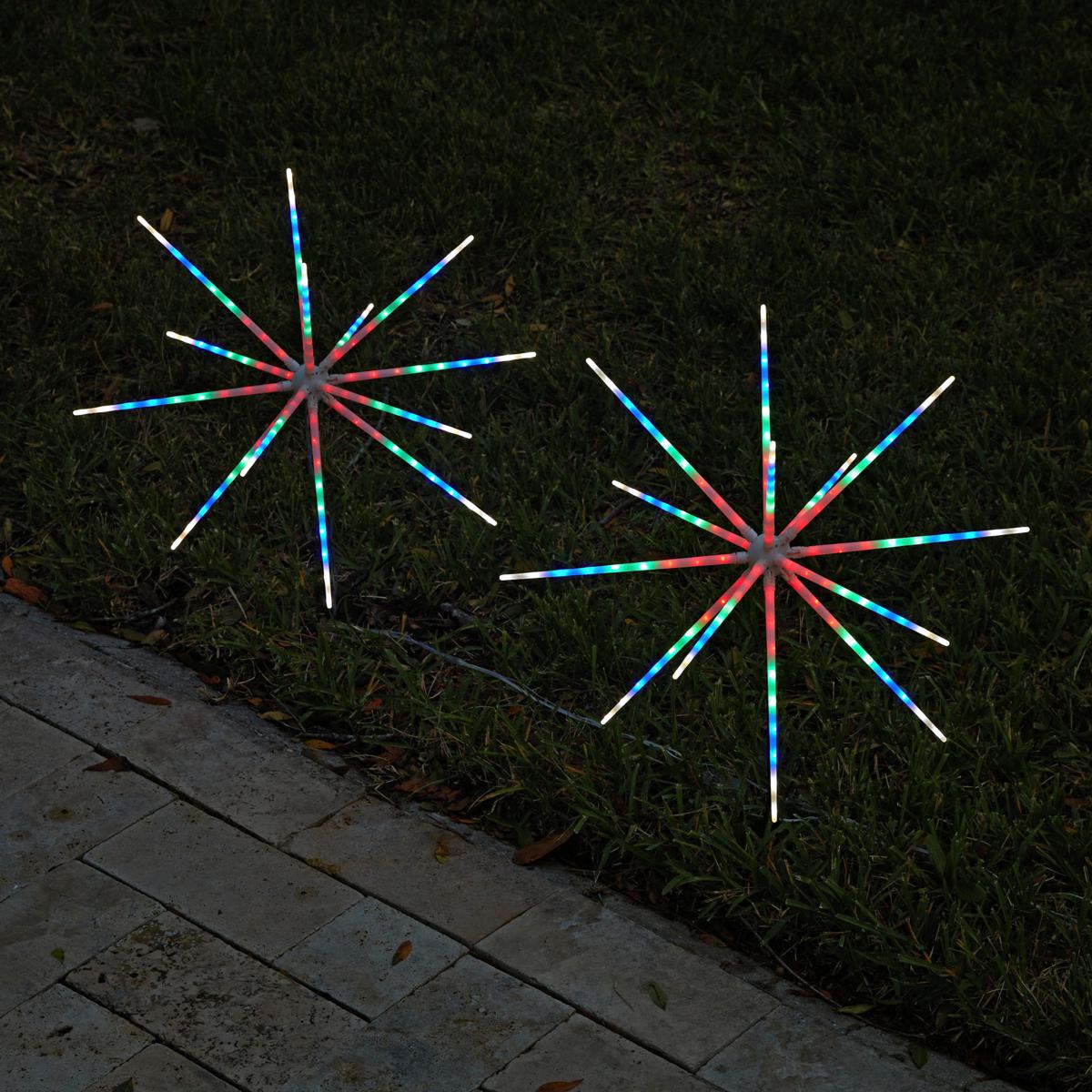 Winter Lane 2pack 22" LED Indoor/Outdoor Sparkler Lights with Remote