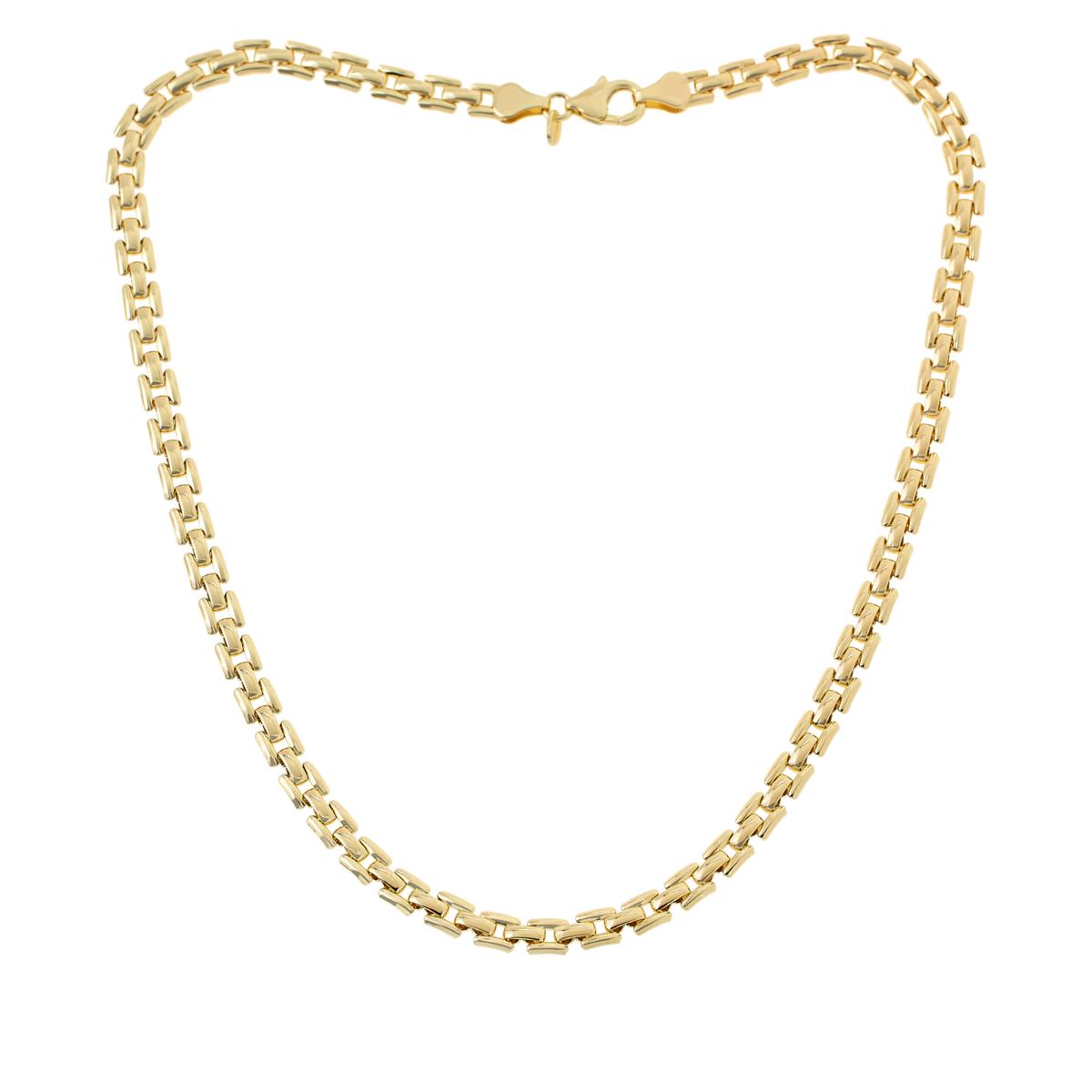 Bellezza 19" Bronze PantherLink Chain Necklace 20821662 HSN