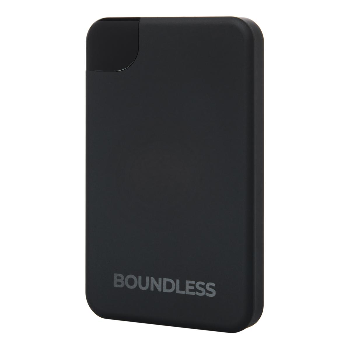 Boundless 5,000mAh Ultra Slim Power Bank with Bag 20846456 HSN