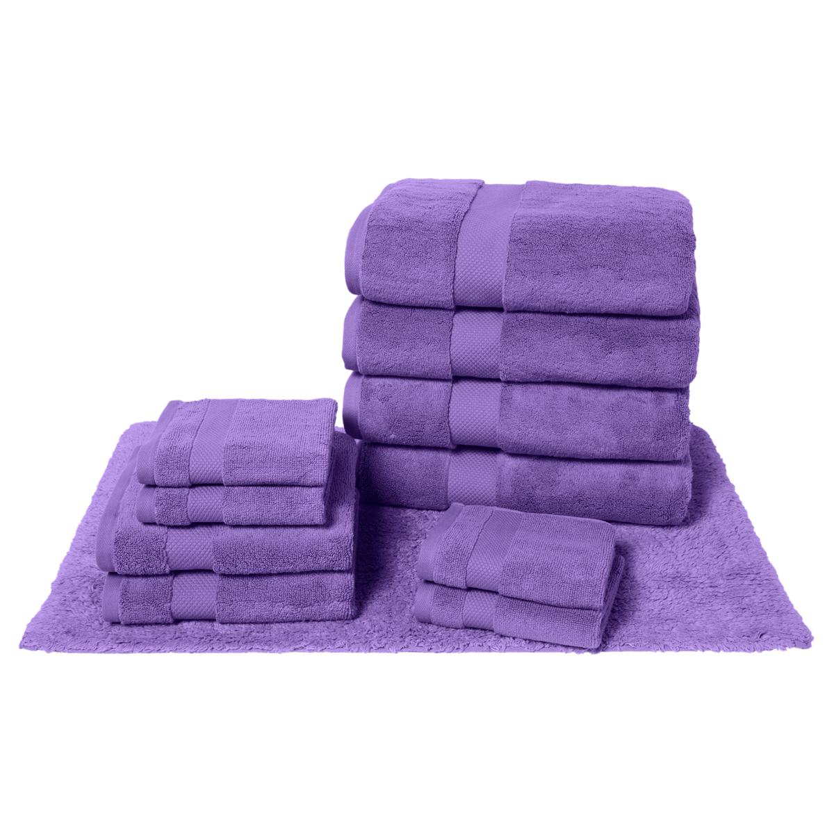 Joy CleanBoss USA Grown Cotton 10piece Luxe Towels plus Bath Carpet