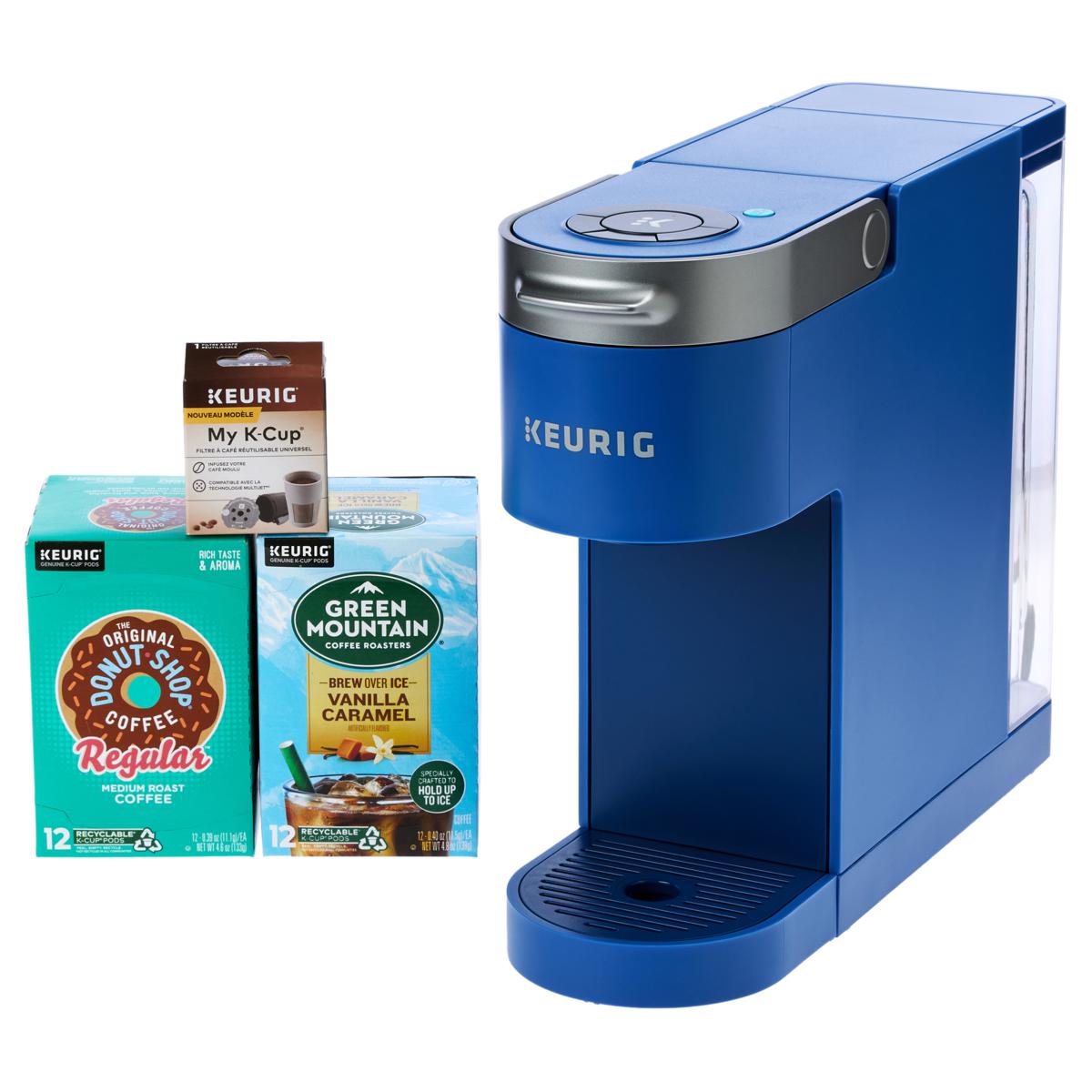 Keurig KSlim Plus ICED Coffee Brewer with 24 KCups and My KCup