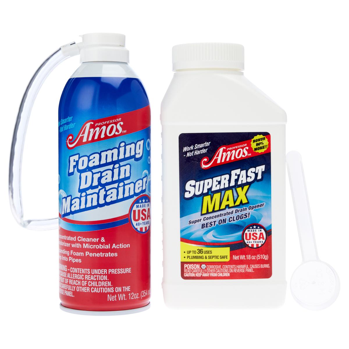 Professor Amos 30 oz. Superfast Max Drain Cleaning System 20919134 HSN
