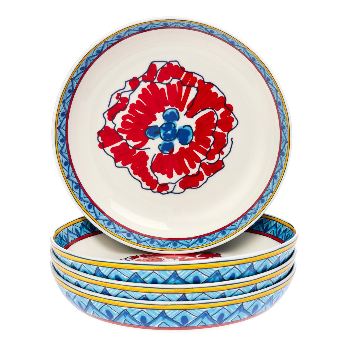 Lidia's Kitchen 4pack Pasta Bowl Set 20955602 HSN