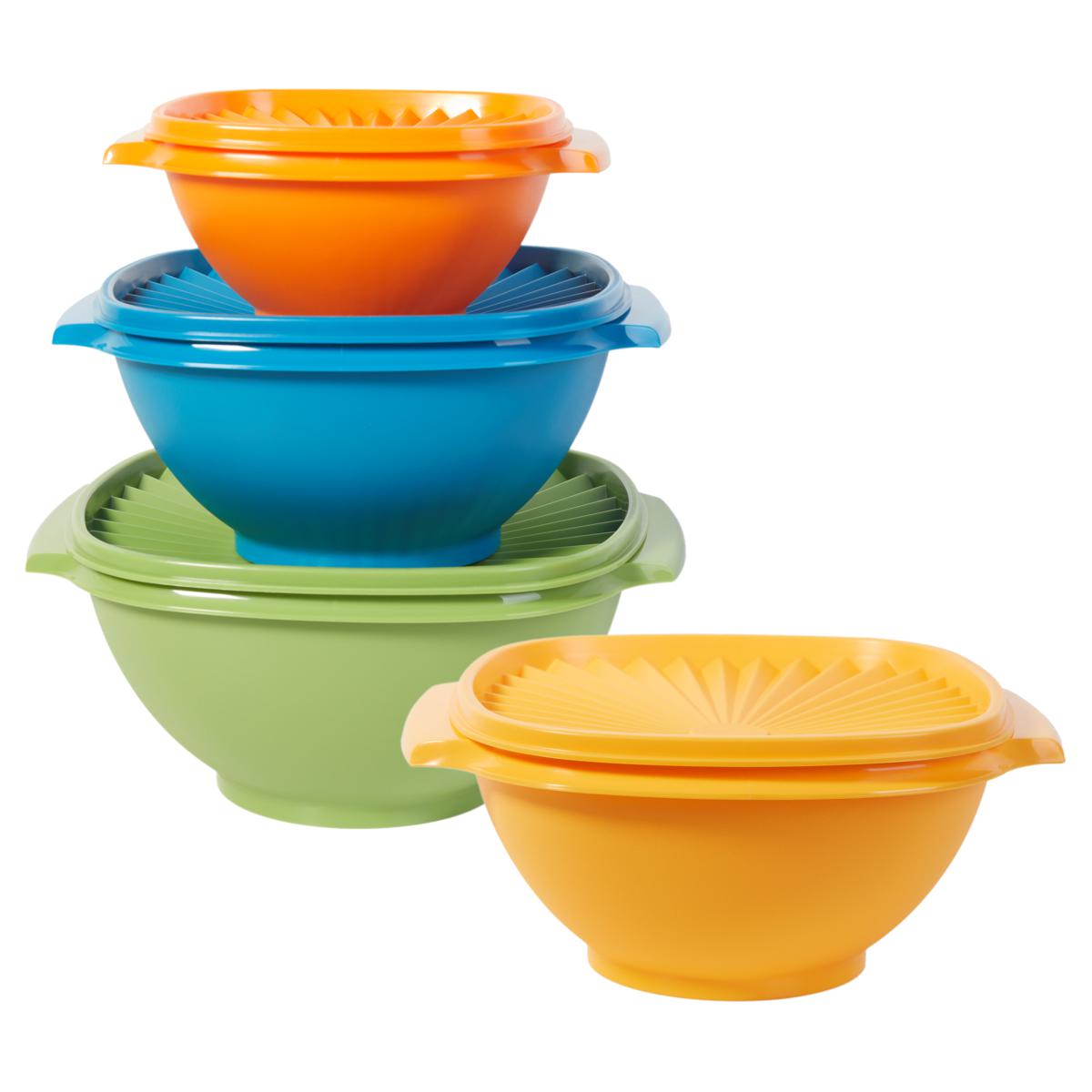 Tupperware® 8-piece Heritage Square Bowl Set - 21036604 | HSN