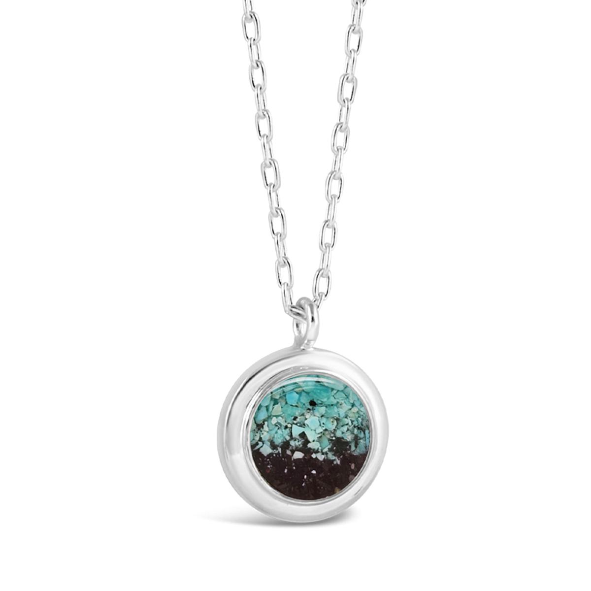 Dune Jewelry Sterling Silver Neptune Turquoise & Sand Necklace 21620566 HSN