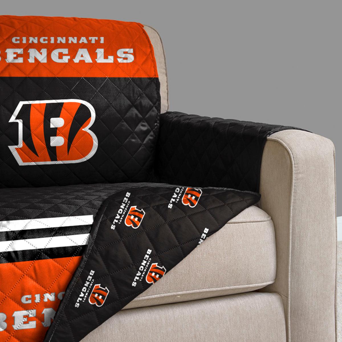 Officially Licensed NFL 80" x 65" Pegasus Furniture Cover Bengals