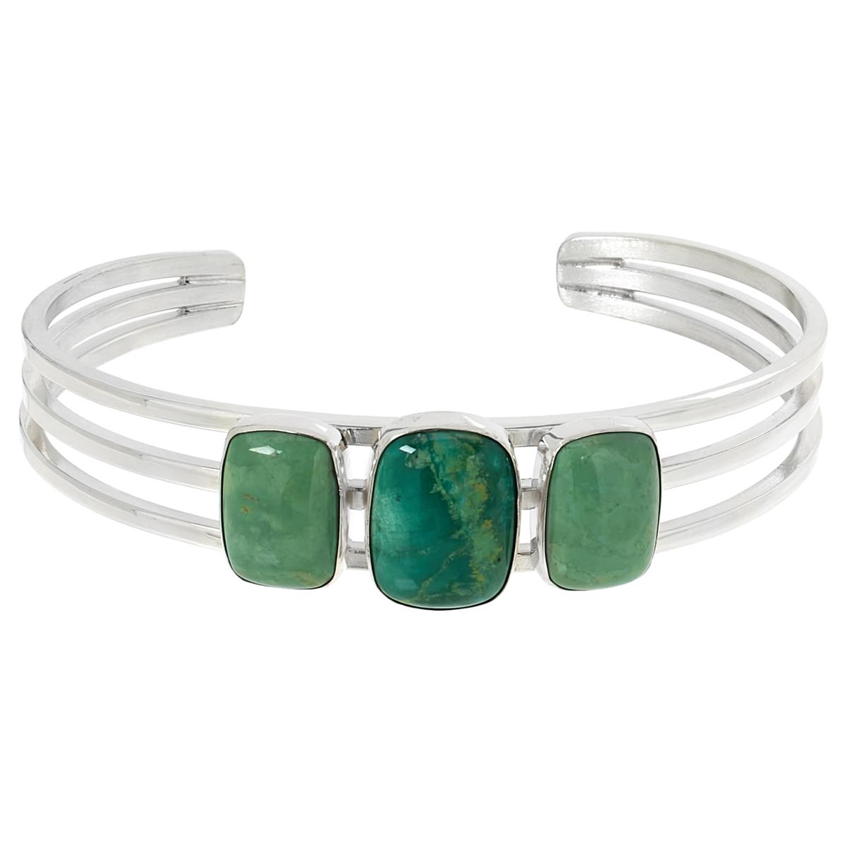 Jay King Alicia Turquoise Cushion Stone Split-Top Cuff - 21852932 | HSN