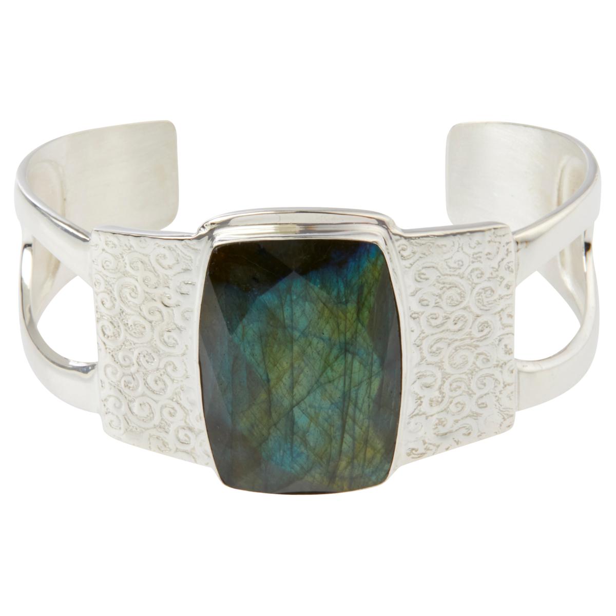 Jay King Gallery Collection Sterling Silver Labradorite Cuff Bracelet