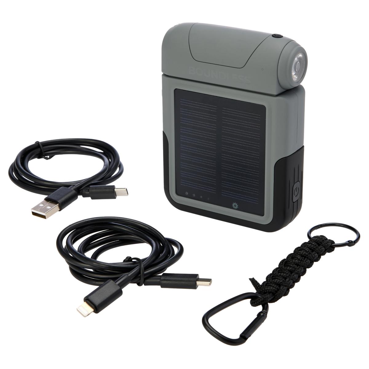 Boundless 10kmAh Solar Power Bank with Detachable Light - 23253061 | HSN