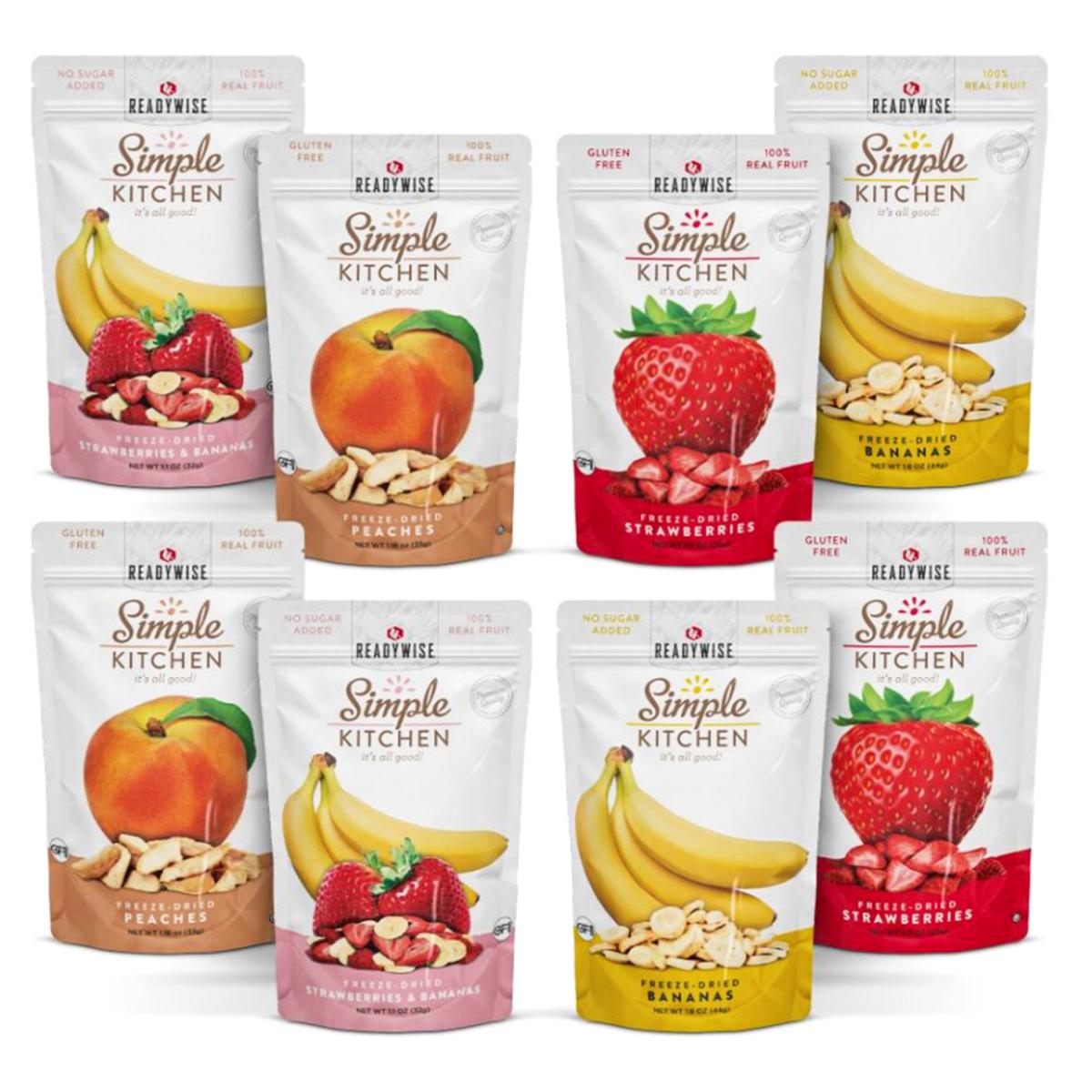Simple Kitchen 8pack Variety FreezeDried Fruit Pouches 23263780 HSN