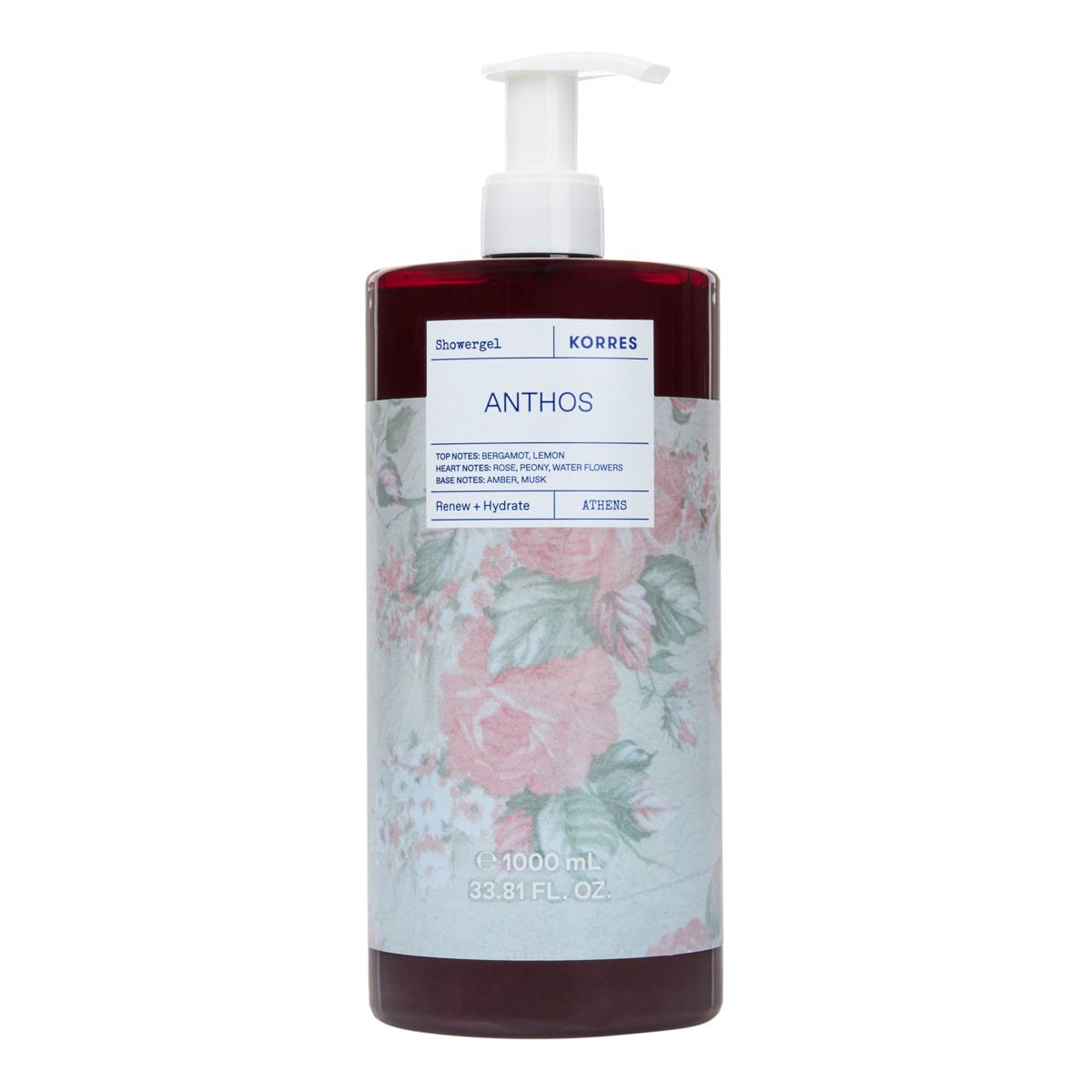 Korres 1 Liter Anthos Fine Fragrance Renewing Body Cleanser - 23271582 ...