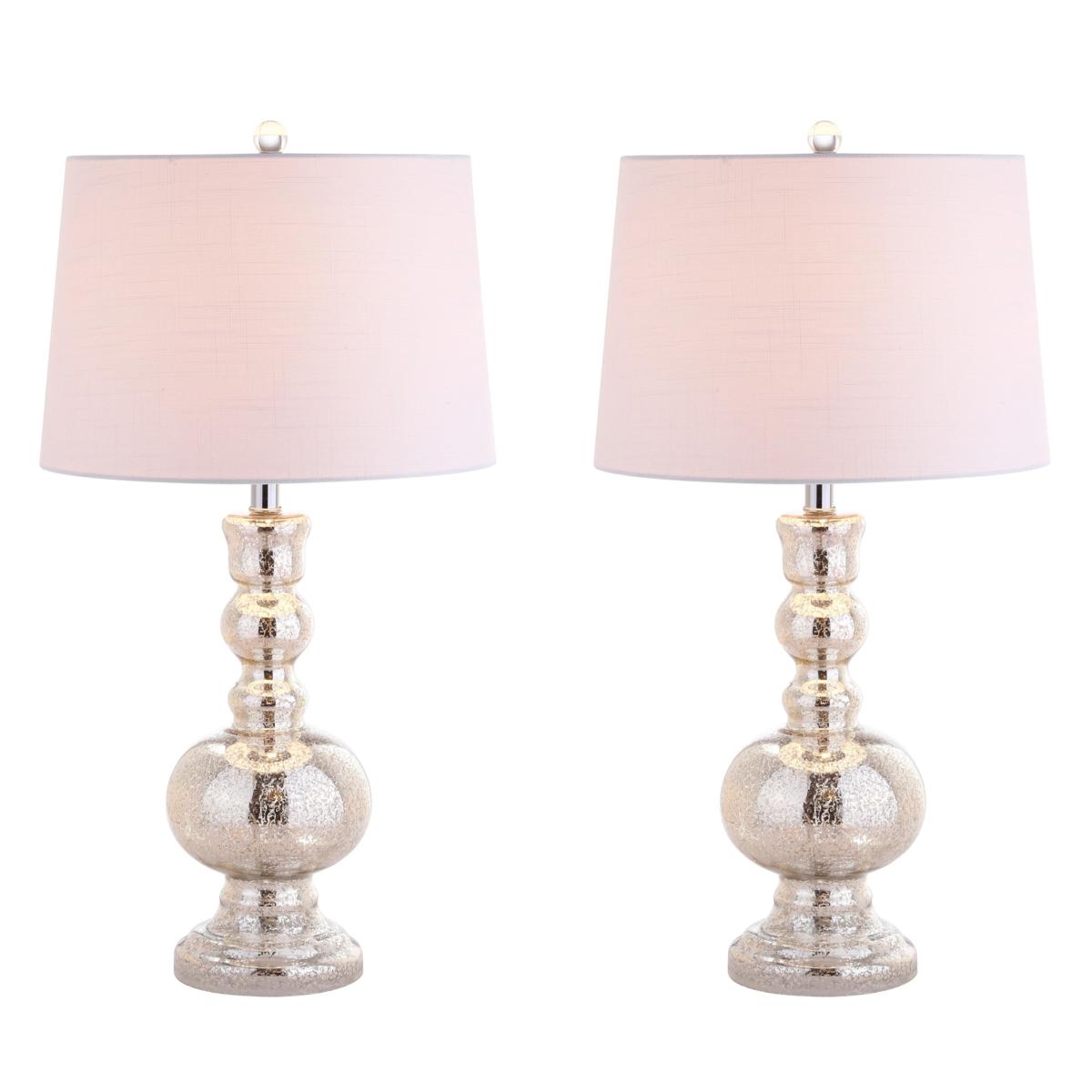 Genie 28.5" Glass LED Table Lamp Set of 2 by JONATHAN Y 8869278 HSN