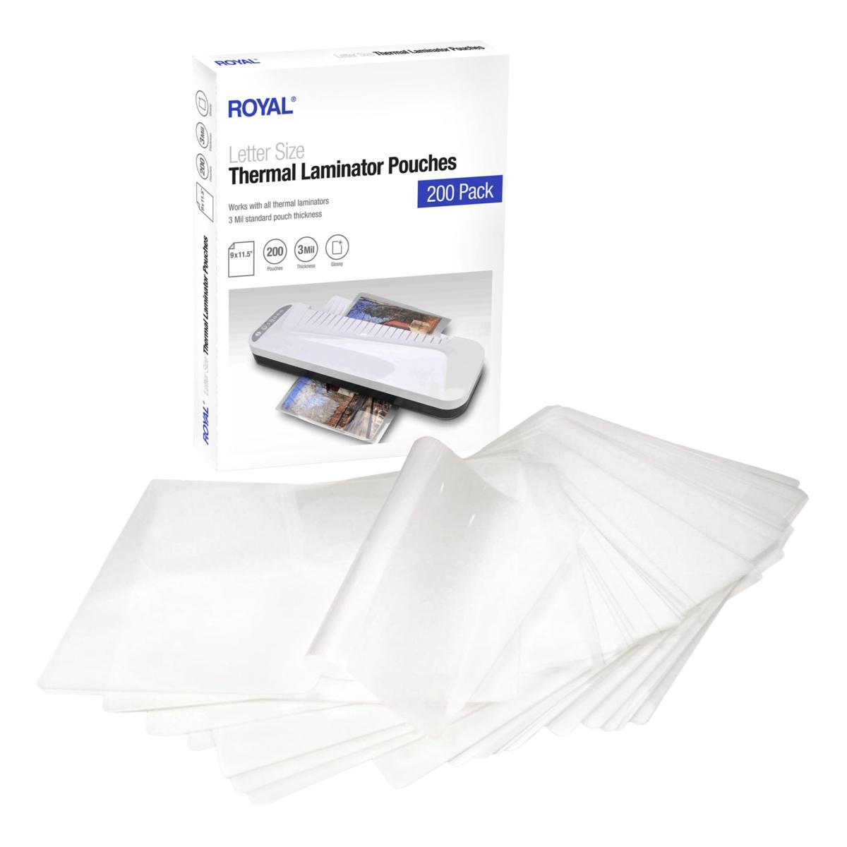 3 Mil Letter Size Thermal Laminating Pouches – 200 Qty, 9" X 11.5" Sheets By MFLABEL