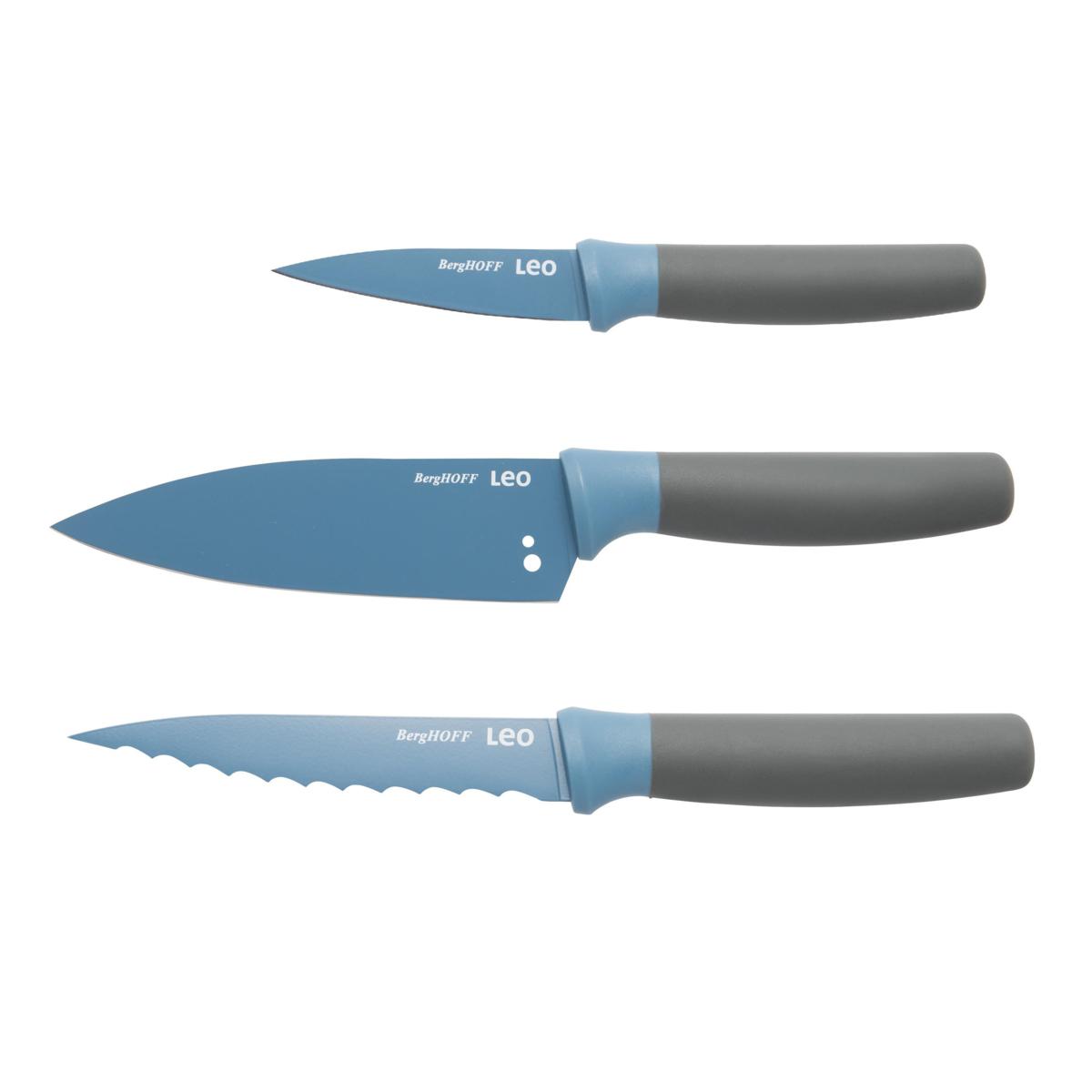 BergHOFF Leo 3piece Starter Knife Set 9164059 HSN