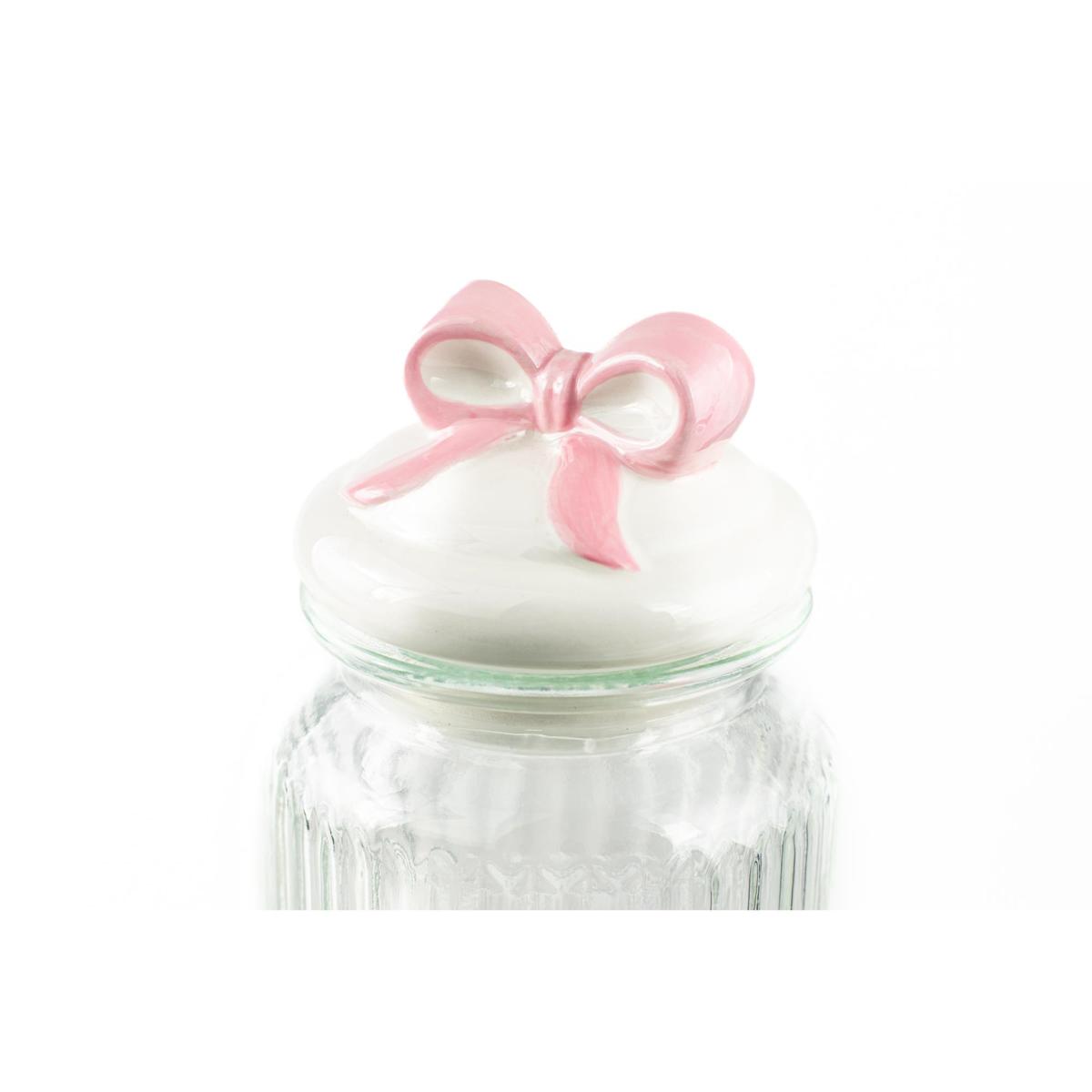 10 Strawberry Street 2-pc. Bunny & Bow Knob Canister