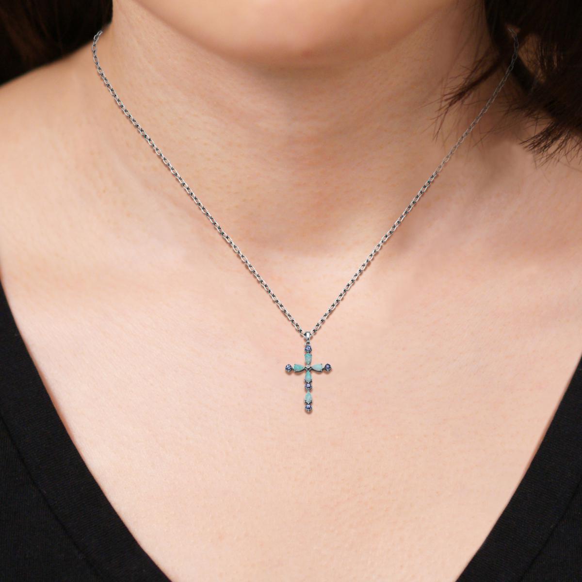 Amazon.com: Cross Pendant Necklace Set Men's Hip Hop Jewelry