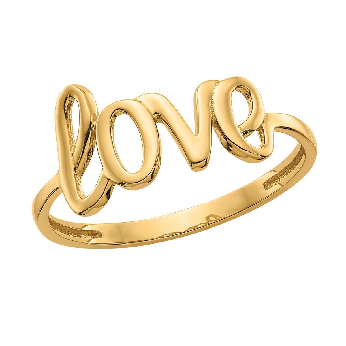 14k love ring