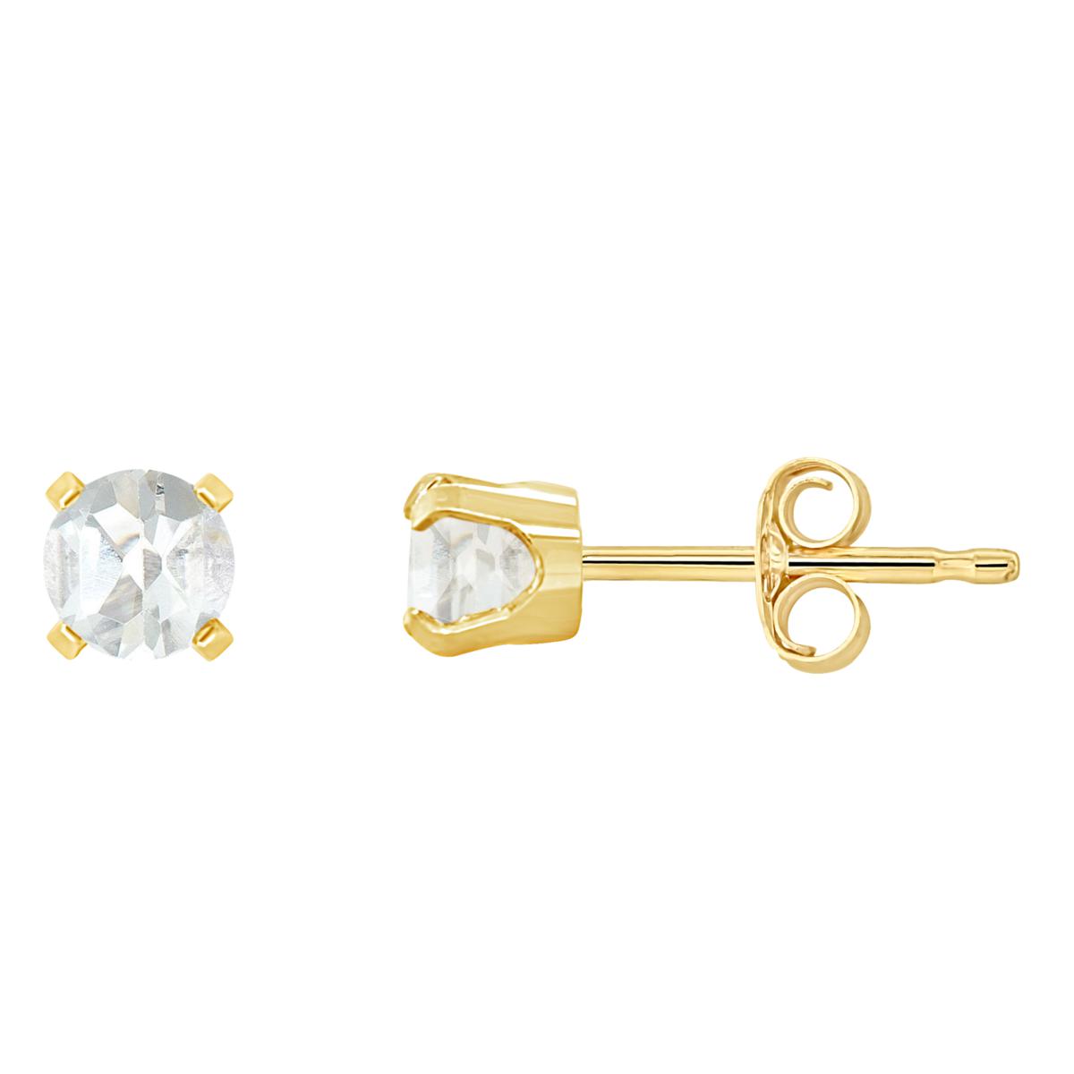 Round Clear Crystal Cubic Zirconia Threader Earrings - A New Day