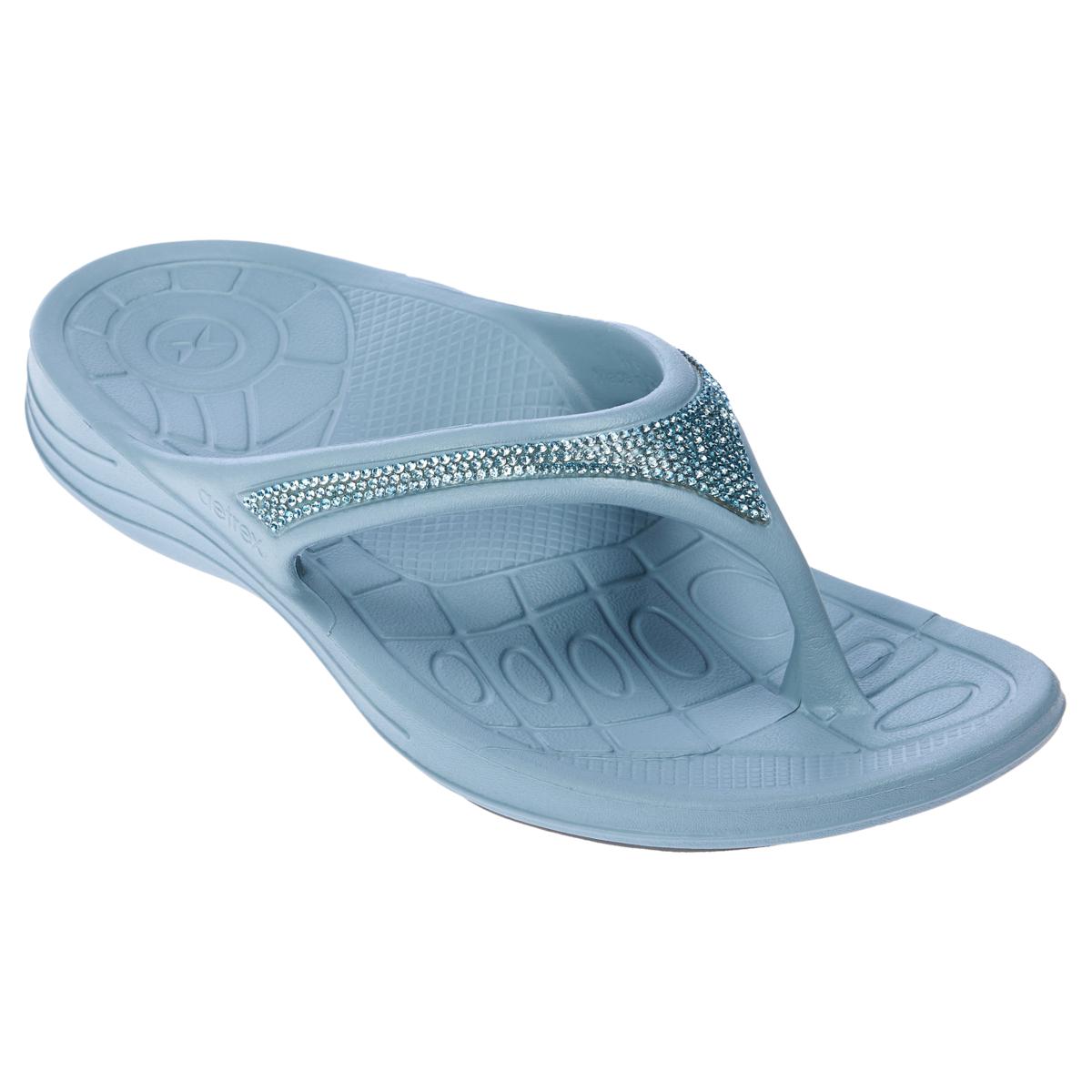 Aetrex Fiji Sparkle Water Friendly Orthotic Thong 22114215 HSN