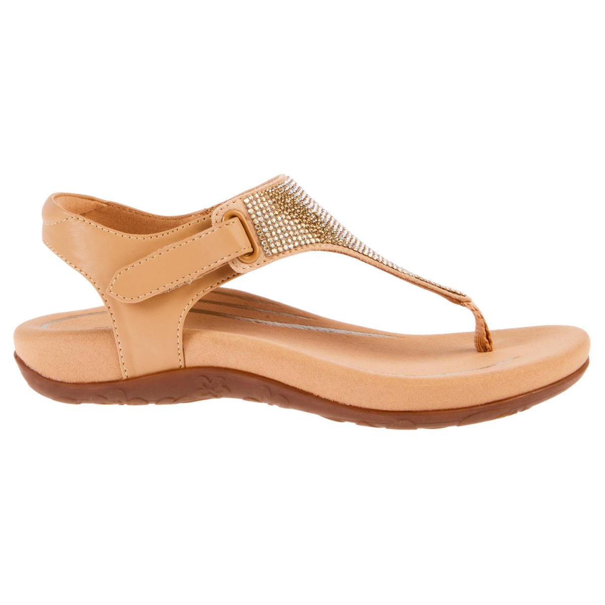 Aetrex® Rae Orthotic Sparkle Thong Sandal