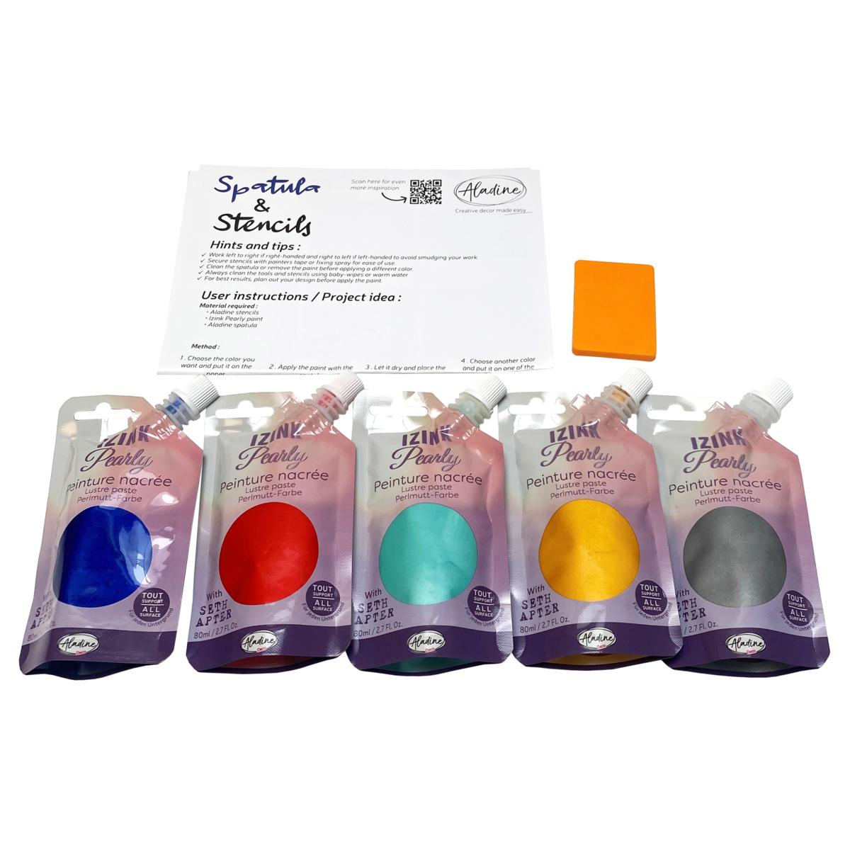 Aladine 19252 Izink Inchiostro Dye Arancione Cera – Asciugatura Rapida Per Progetti Creativi, Biglietti E Decorazioni