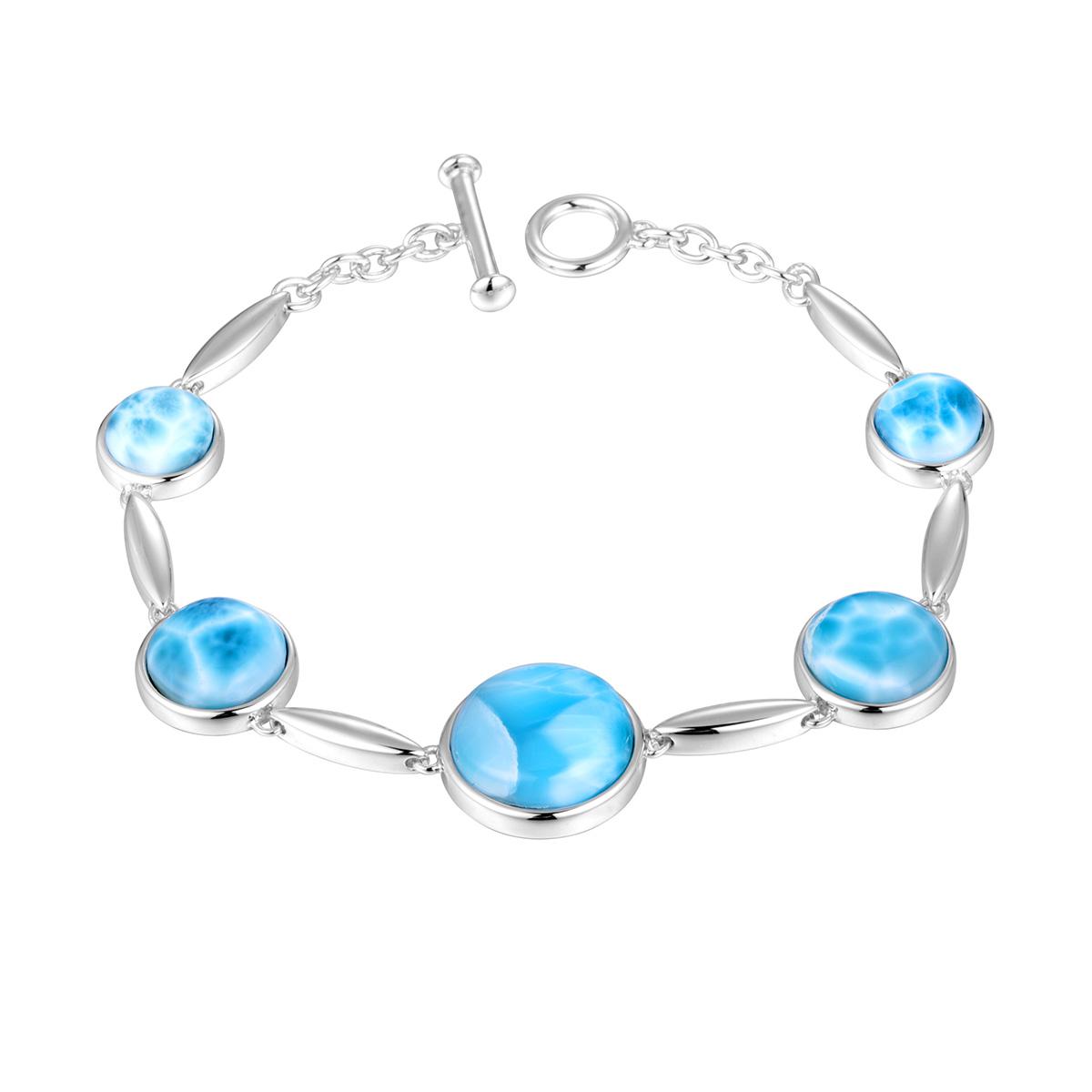 Larimar bracelet clearance in sterling silver