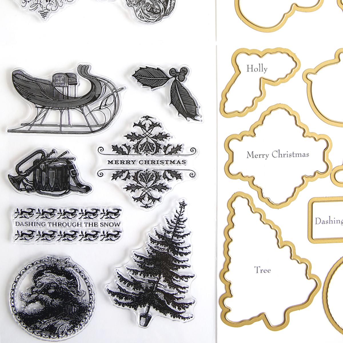 Anna Griffin Treasury Holiday Clear Stamps and Cutting Dies 1 shops