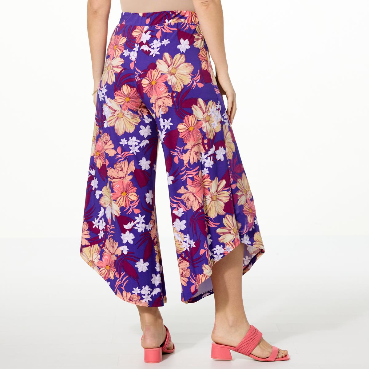 パンツ ALYSI FW22 CROPPED PANTS (152159_A2218ACQ) Antthony Mesh Wrap Pull-On Cropped Pant - 22935895 | HSN