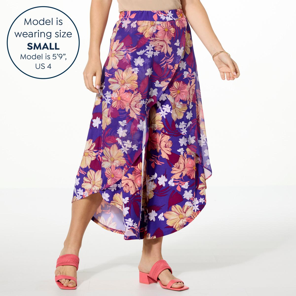 Antthony Mesh Wrap Pull-On Cropped Pant - 22935895 | HSN