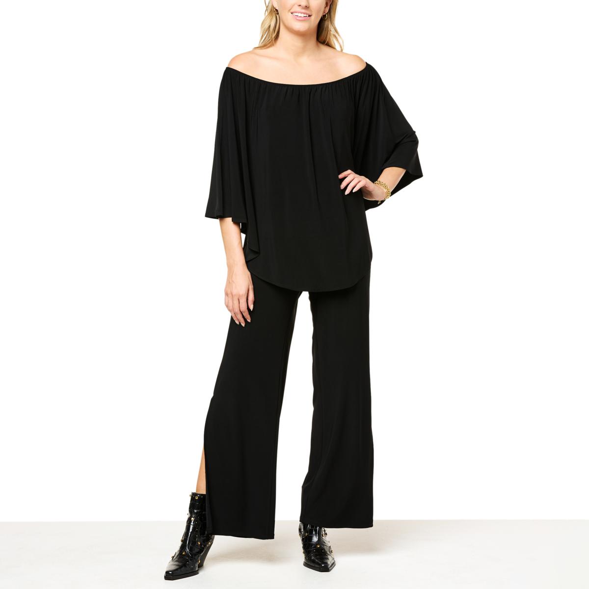 Antthony On/OffShoulder Overlay Jumpsuit 20621054 HSN
