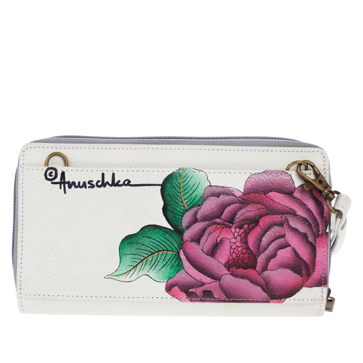 Anuschka Hand-Painted Leather 3-in-1 Crossbody Organizer Wallet - 20351668